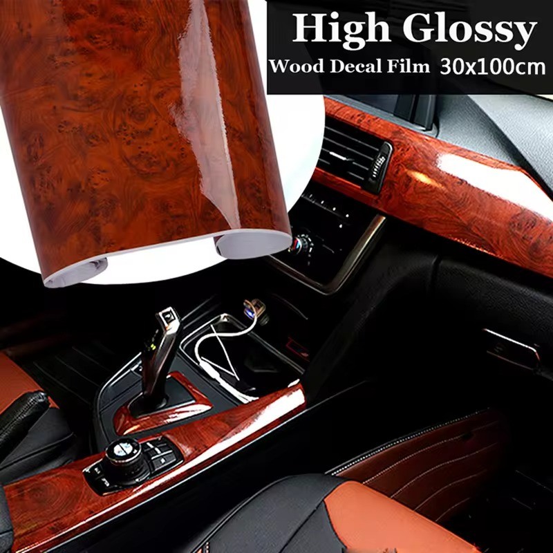 Car Styling Wrap Wrapping Internal Decoration Wood Grain Pvc Vinyl Film