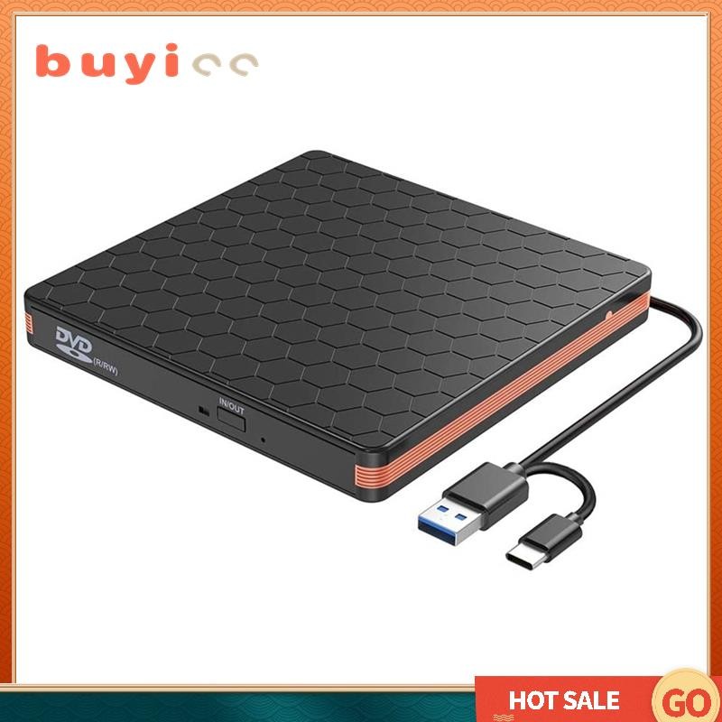 【Buyi00】External DVD CD Drive, CD Burner with USB 3.0 and Type C ...