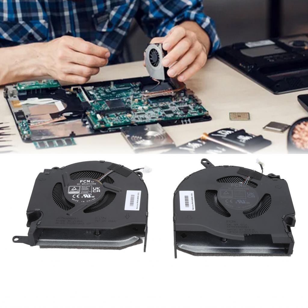 Yaouy Replacement Laptop Cooling Fan High Efficiency for HP Omen 4 Pin ...