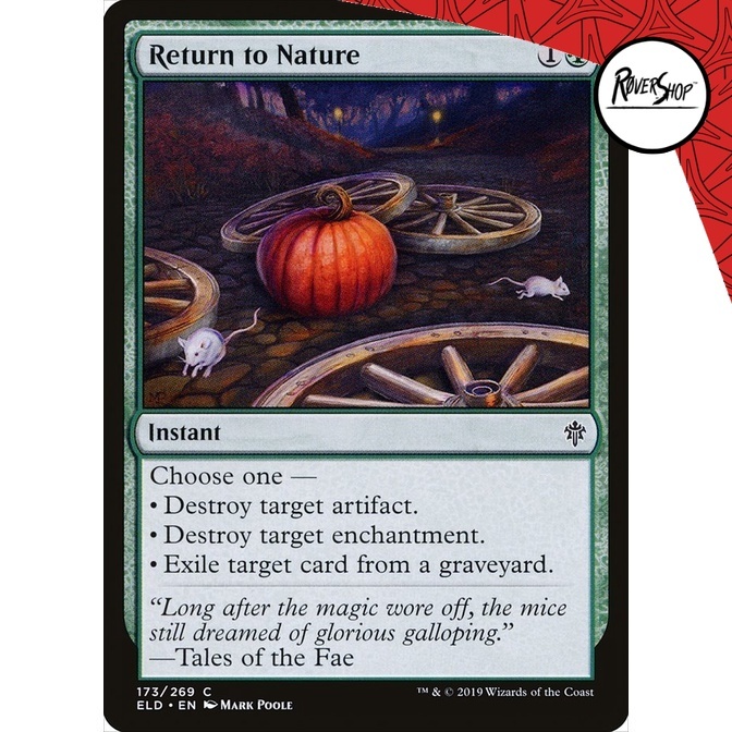 Magic The Gathering Card : Return to Nature | Shopee Philippines