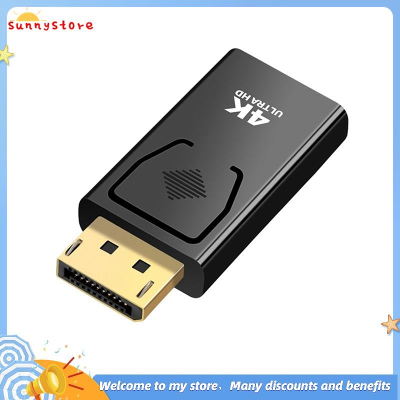【sunnystore】4K Dp to Compatible Video Adapter Displayport Male to