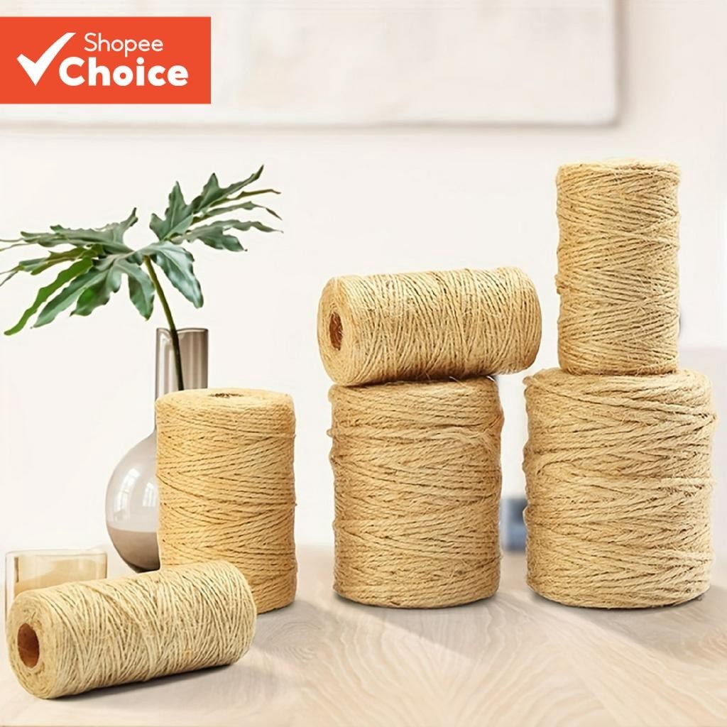 Jute Rope Hand Woven Decorative Natural Color Hemp Rope 1MM to 3.8MM ...