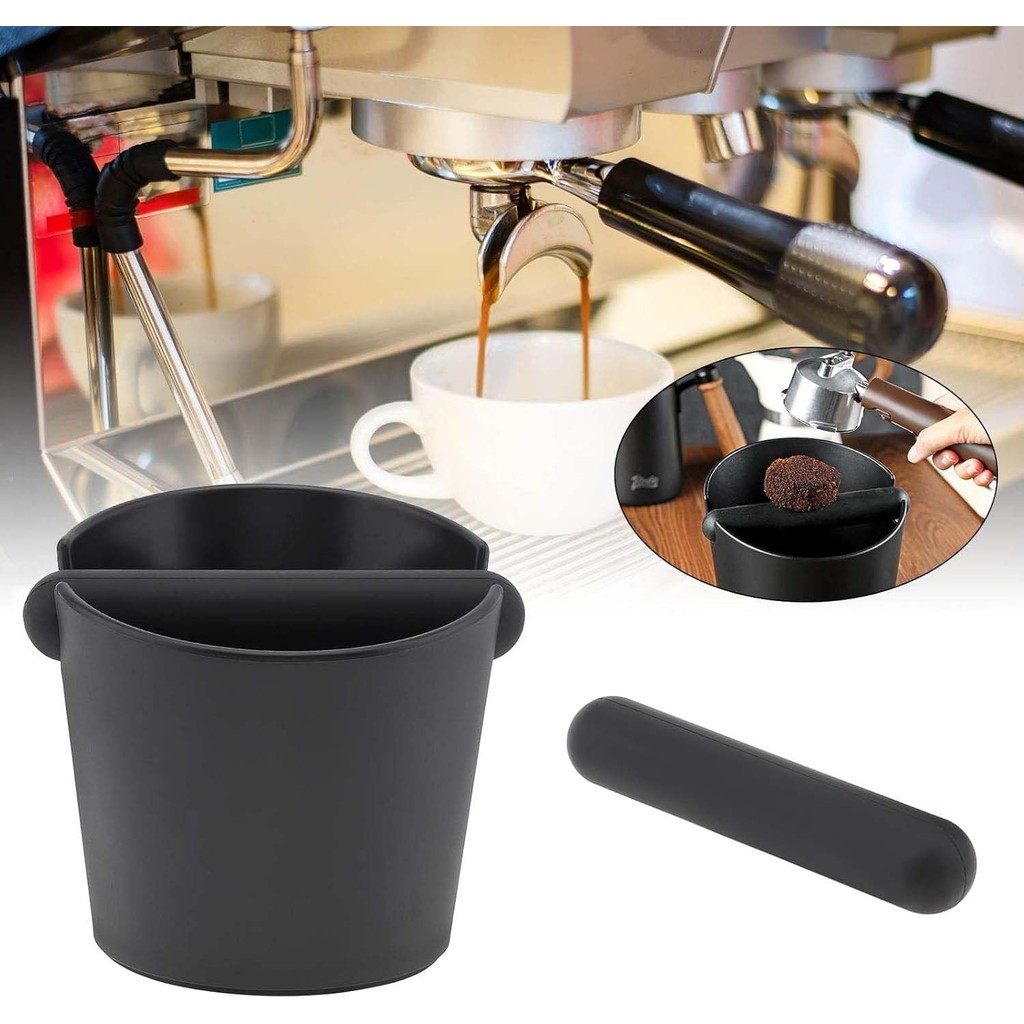 Coffee Knock Box Shock-Absorbent Durable Barista Style Espresso Knock ...