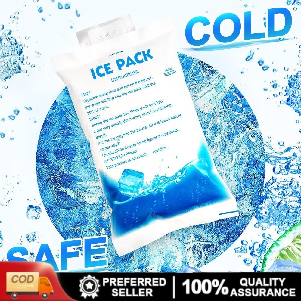 [Fast Shipping] 50pcs Ice Bag Reusable Gel Insulated Dry Cold Ice Pack ...