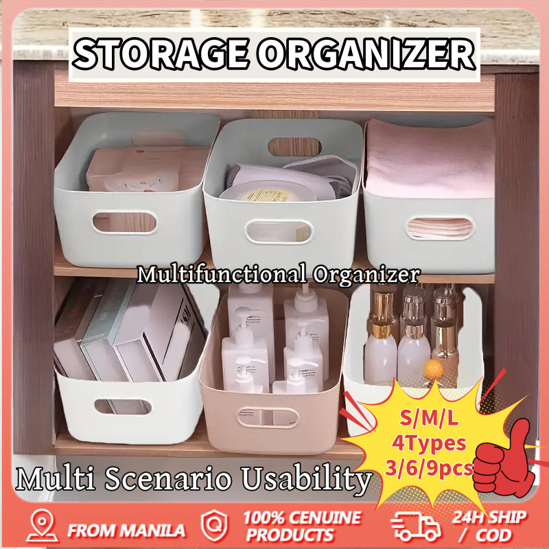 3/6pcs Multipurpose Storage Box Basket Organizers Desktop Table ...
