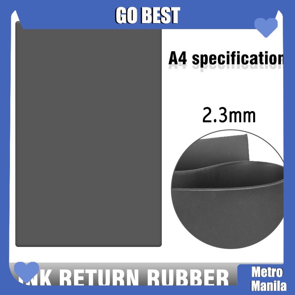 【GO BEST】A4 Rubber Sheet Pad For Laser Engraving Machine Pad To Making ...