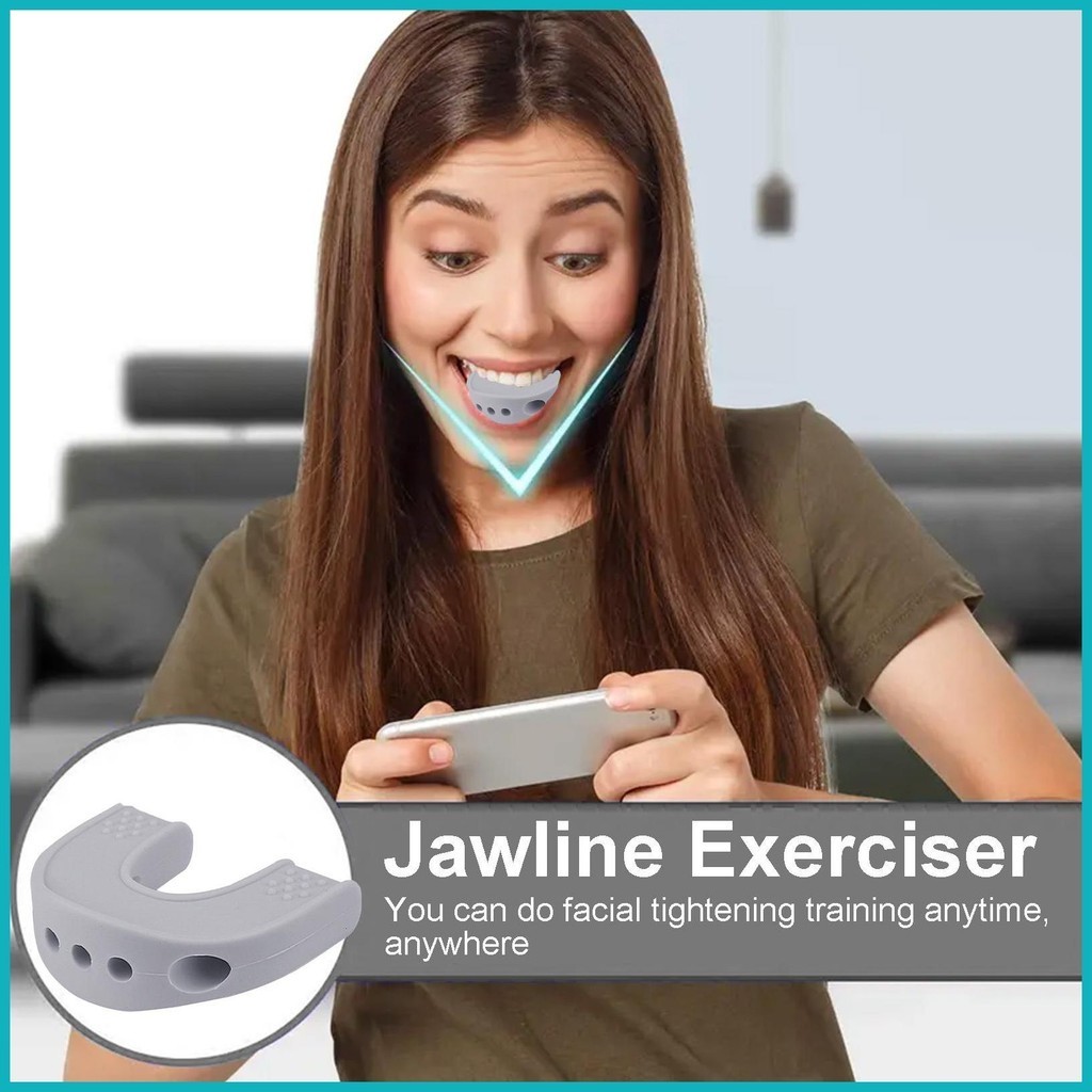 Jaw Exerciser for Women Silicone Double Chin Reducer Jawline Exerciser ...