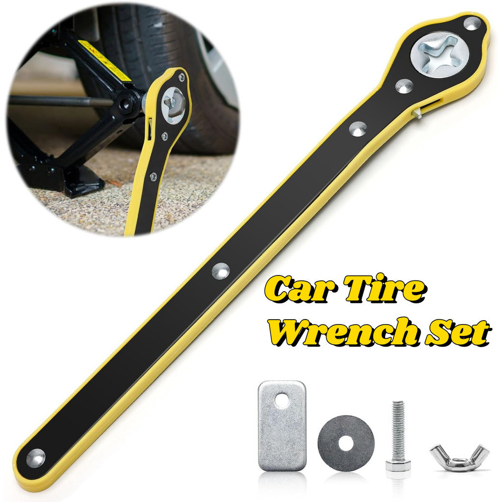 Jack Ratchet Wrench Set for Scissor Jack Adapter Ratchet for Car Labor ...