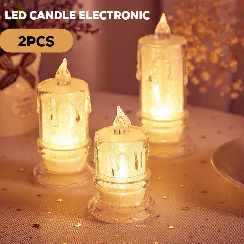 Led Battery Operated Candle Electronic Flameless Candle Altar Light For ...