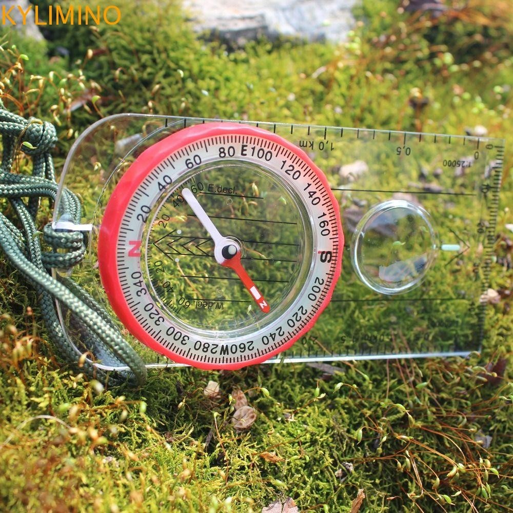 KYLIMINO Compass Feet Measure Scale Ruler Orienteering Thumb Compass ...