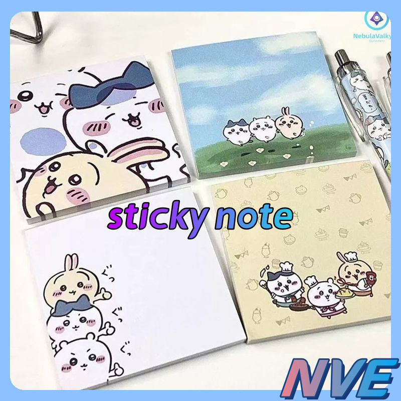 NVE Chiikawa Cartoon Student Memo Paper Non-sticky Memo Book Cute ...