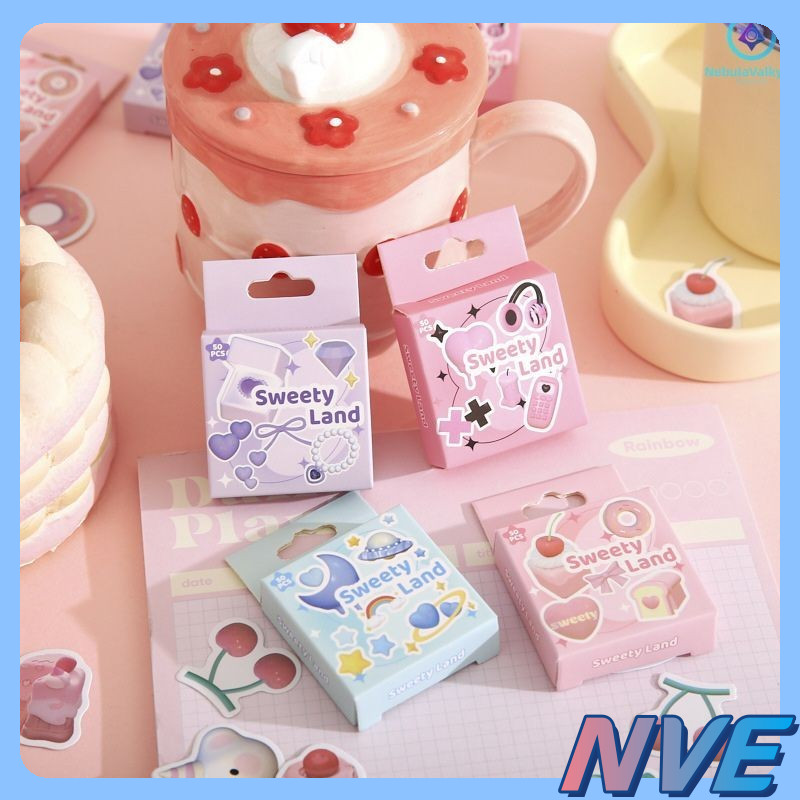 NVE Cute Special-shaped Sticker Cartoon Sealing Sticker DIY Hand Ledger ...
