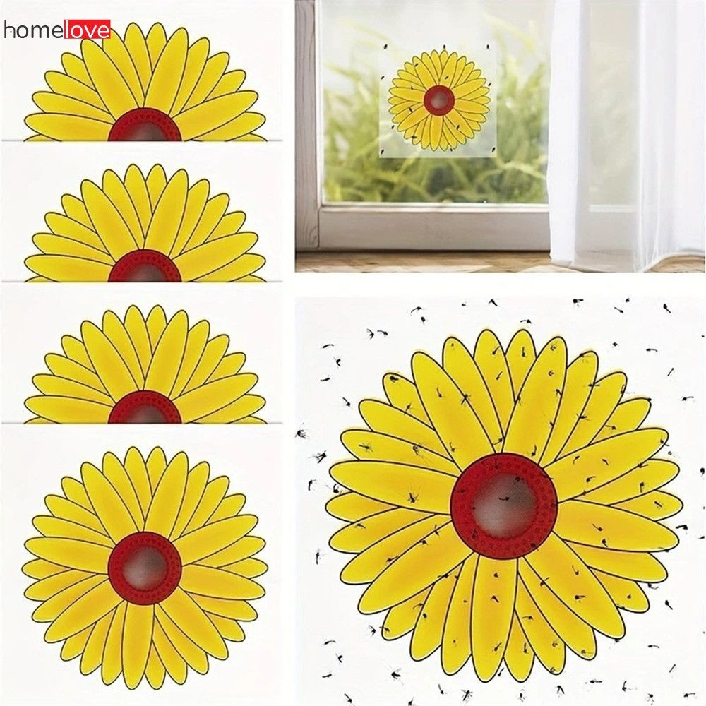 Chrysanthemum Clear Window Sticker- Floral Inspired Fly Trap homelove ...