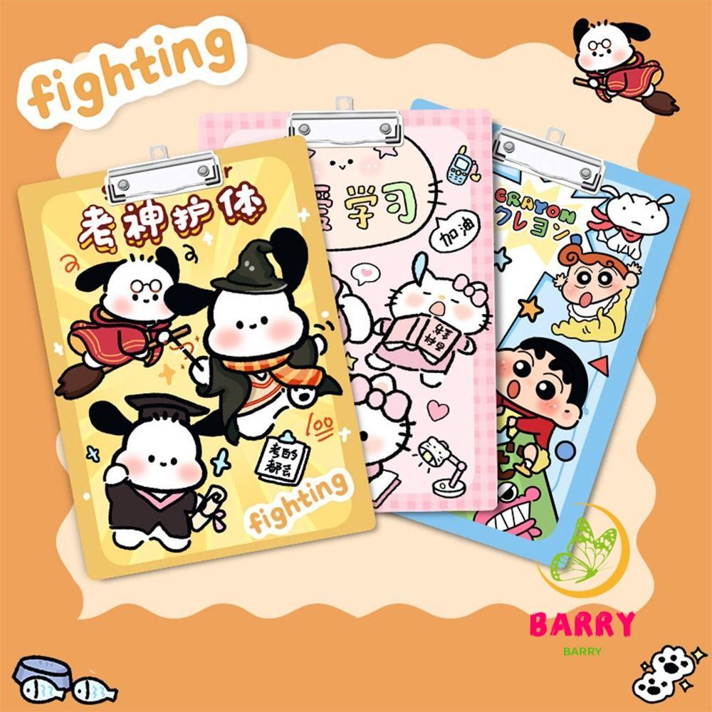 BARRY A4 Board Clip Folder, Kuromi Melody File Storage Anime File ...