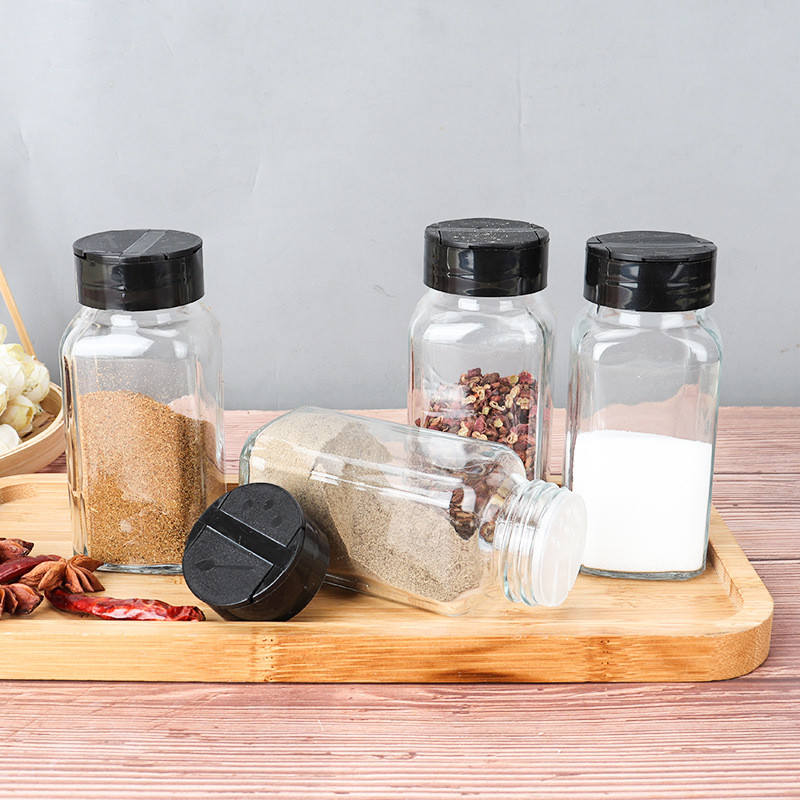 3PCS 100ml Spice Jar Seasoning Glass Container Bottle for Spices ...