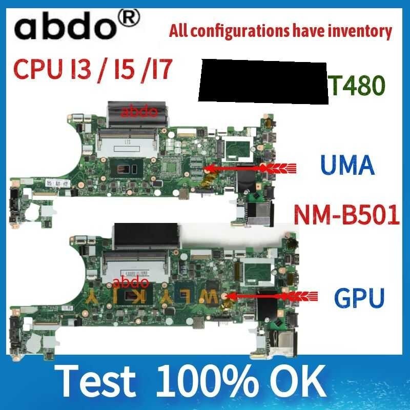 Brand new ET480 NM-B501.For Lenovo Thinkpad T480 Laptop Motherboard ...