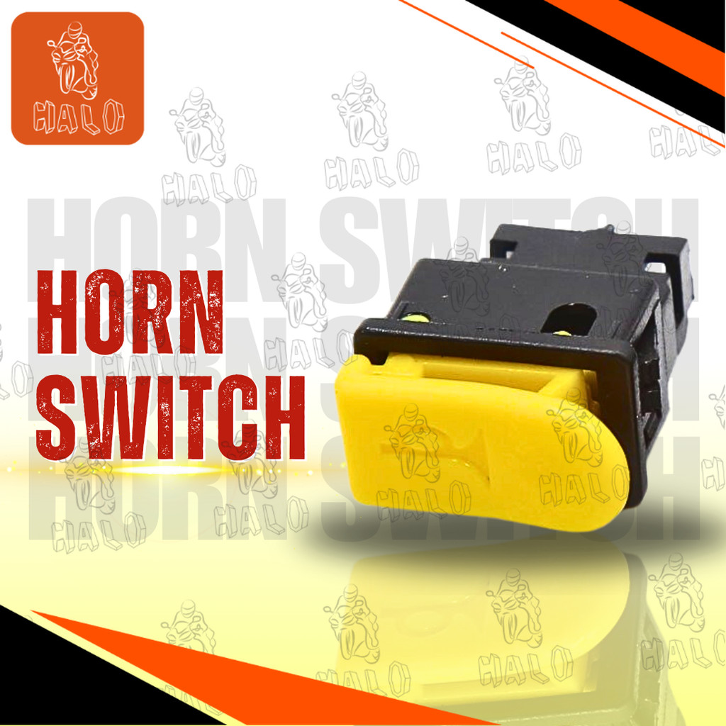[HALO MOTOR] MOTORCYCLE HORN SWITCH YELLOW BUTTON | Shopee Philippines