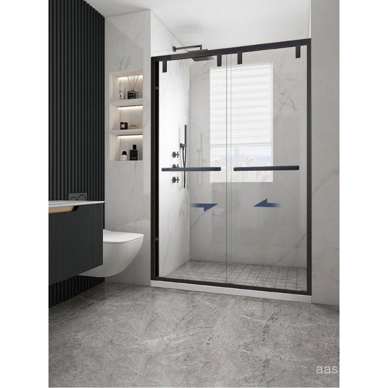 Bathroom Partition Glass Shower Room Dry Wet SeparationLType Bath Bath ...