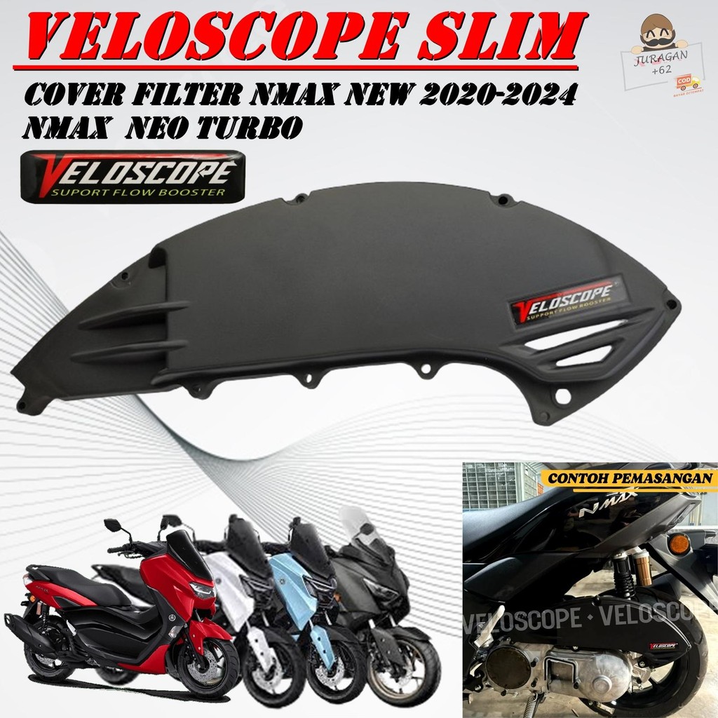 Cover FILTER VELOSCOPE NMAX N MAX NEW TURBO NEO 20202024 SLIM MOTOR