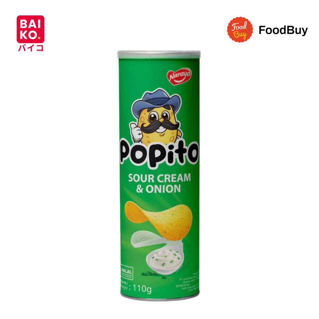 Naraya Popito Snack Chip Sour and Onion 110gr | Shopee Philippines