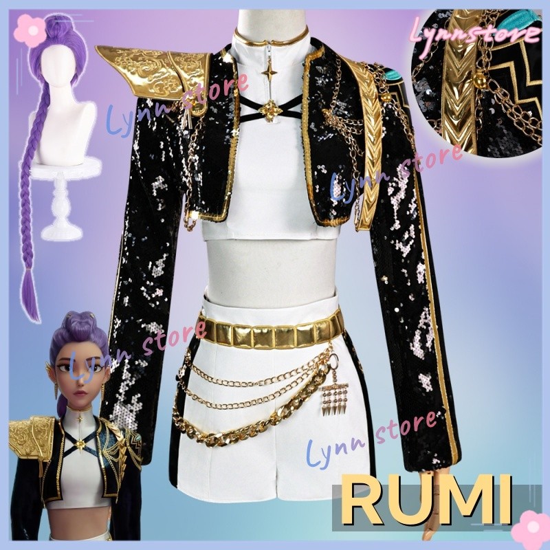 Costume Cosplay Kpop Hunter Zoey - Veste + Pantalon + Bandeau - Pour Halloween, Conventions