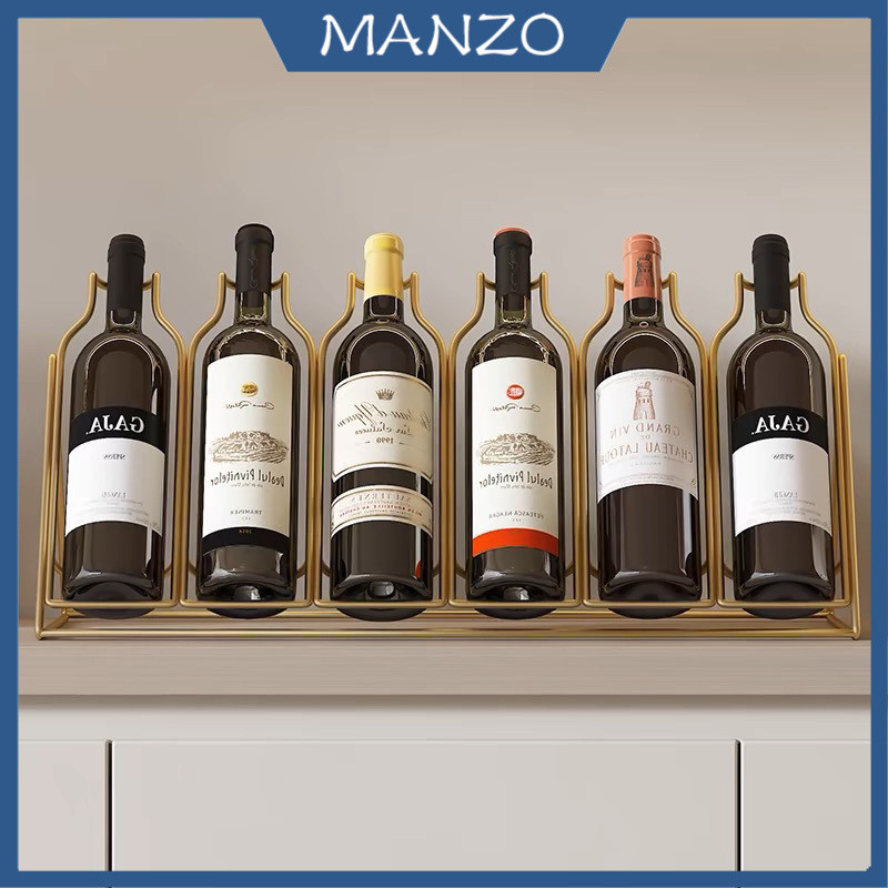Modern Creative Red Wine Rack Home Wine Bottle Display Shelf Stylish ...