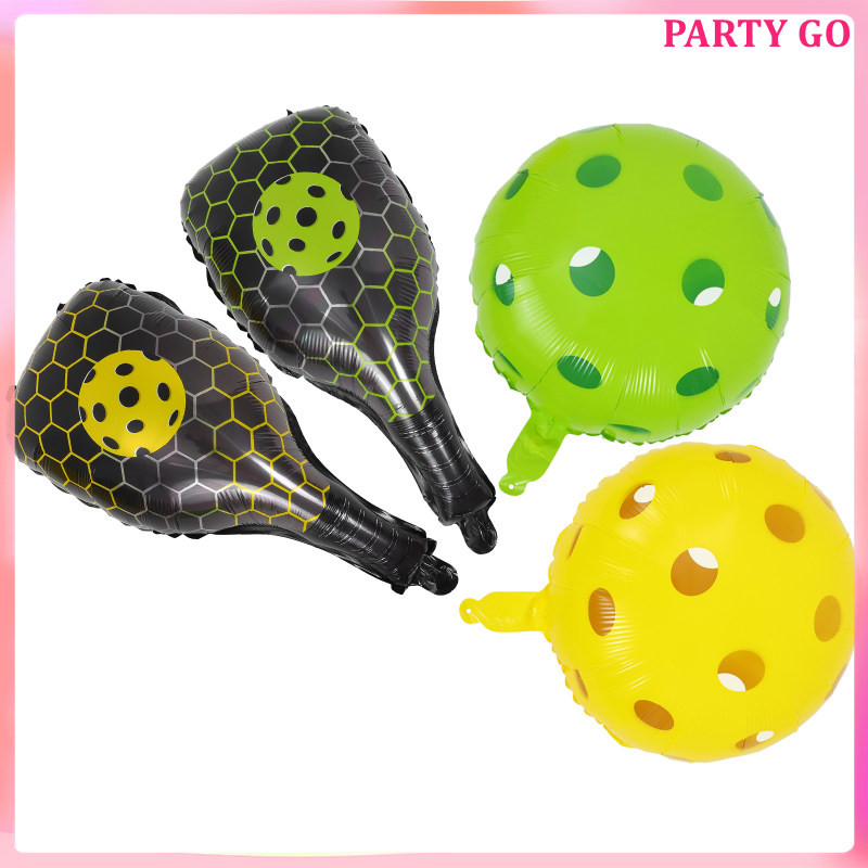 4 Pcs Balloon Inflatable Racket Centerpieces for Tables Cartoon ...