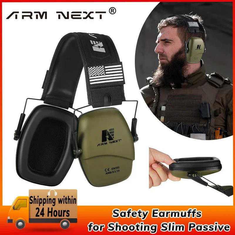 ARM NEXT Safety Earmuffs for Shooting Slim Passive Ear Protection Anti ...