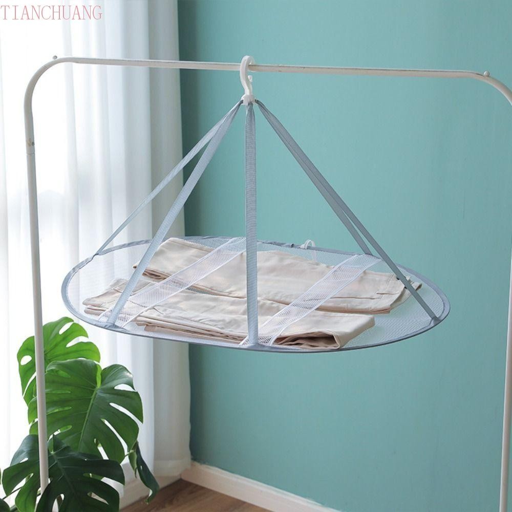 TIANCHUANG Clothes Drying Net Rack, Folded Mesh Multipurpose Clothes ...