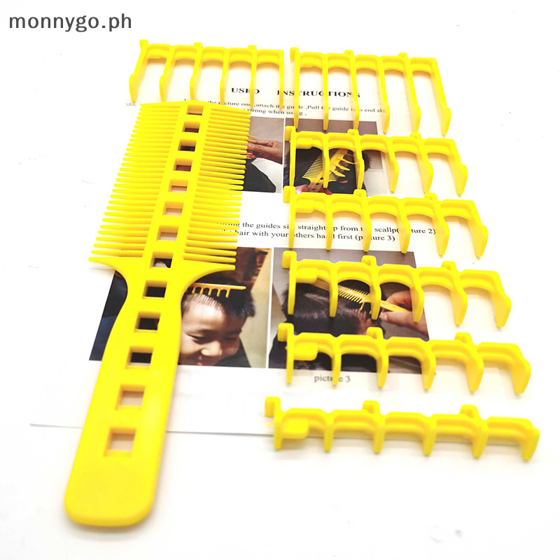 monnygo Men Hair Trimming Template Curved Plastic Hair Line Up Tool