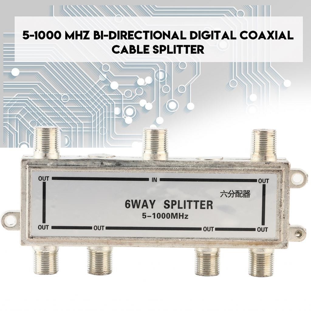 Soyoung Coax Cable Spiltter Signal Improves TV Splitter High Shielding ...