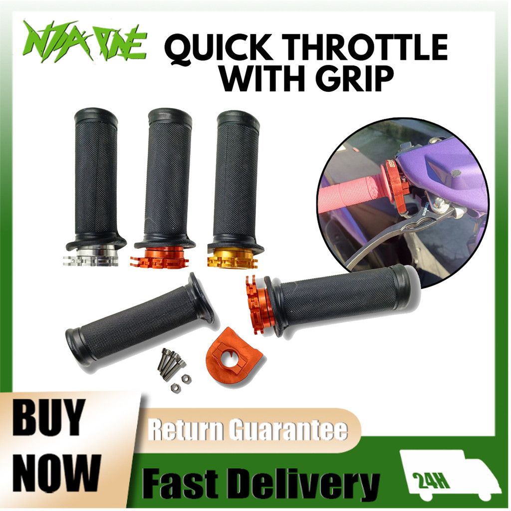 [NJIA ONE] QUICK THROTTLE WITH GRIP HG-610 UNIVERSAL MOTORCYCLE ...