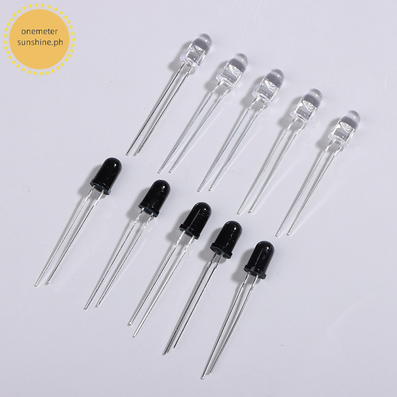 Onemeter 10pcs 10pairs 5mm 940nm Leds Infrared Emitter And Ir Receiver