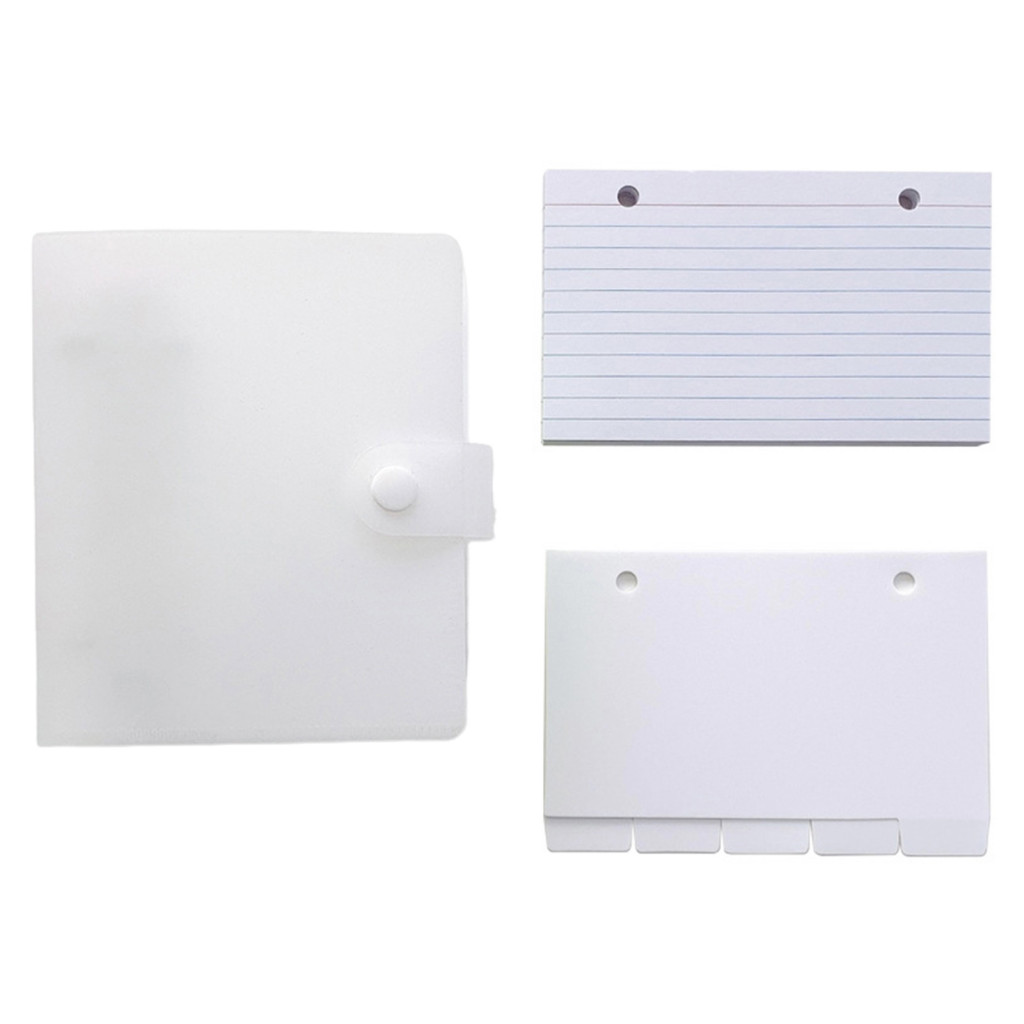 PANDU Study Index Card Loose Paper Organizer Compact Lined Index Cards Set  with Ring Binder Holder Portable and Versatile Stationery Kit for Students  and Professionals | Shopee Philippines