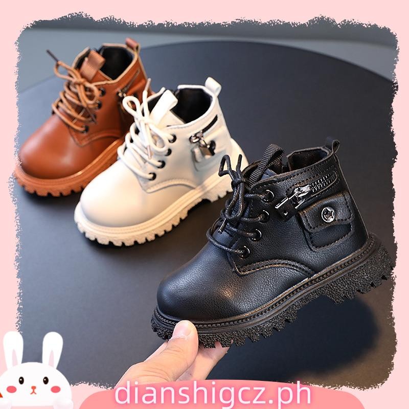 Kids Girl Boots Baby Girl PU Shoes Children's Winter Plush Shoes Outdoor  Shoes Comfortable Snow Boots For Kids