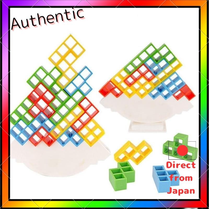 Balance Twin Tower Block Set with 48pcs and 2 Bases with Japanese ...