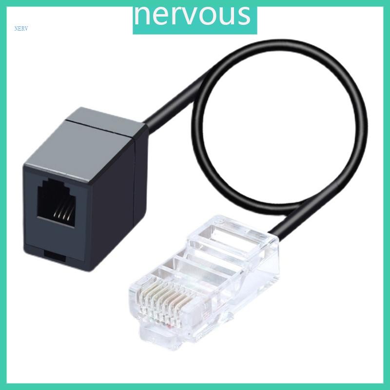 NERV Ethernet RJ45 Male to RJ11 Female Adapter Cable Connector RJ45 to ...