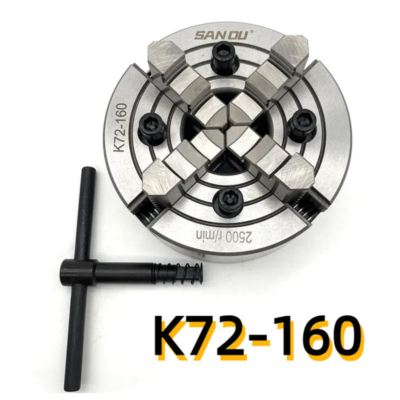 4 Jaw Lathe Chuck K72-160 k12/11-125 Independent Chuck Metal Lathe ...