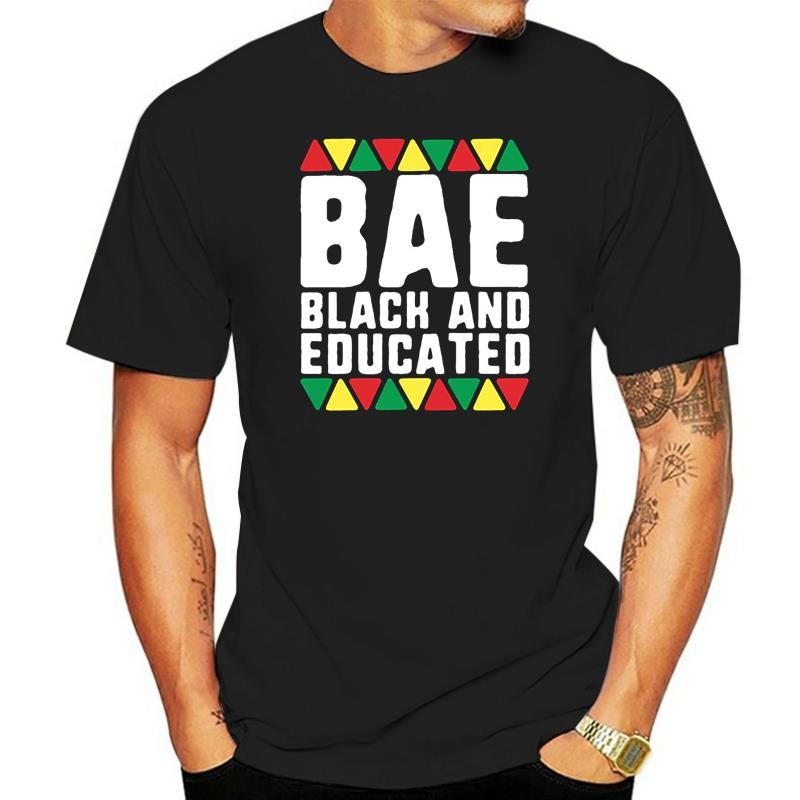 Newest Fashion Bae Black And Educated African Pride T Shirt For Mens ...