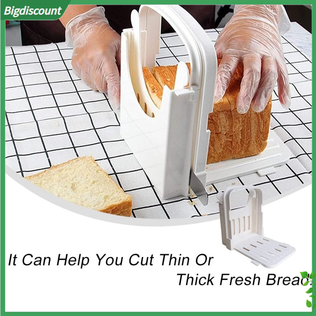 {BIG} Sandwich Making Tool Foldable Bread Slicer Guide for Homemade