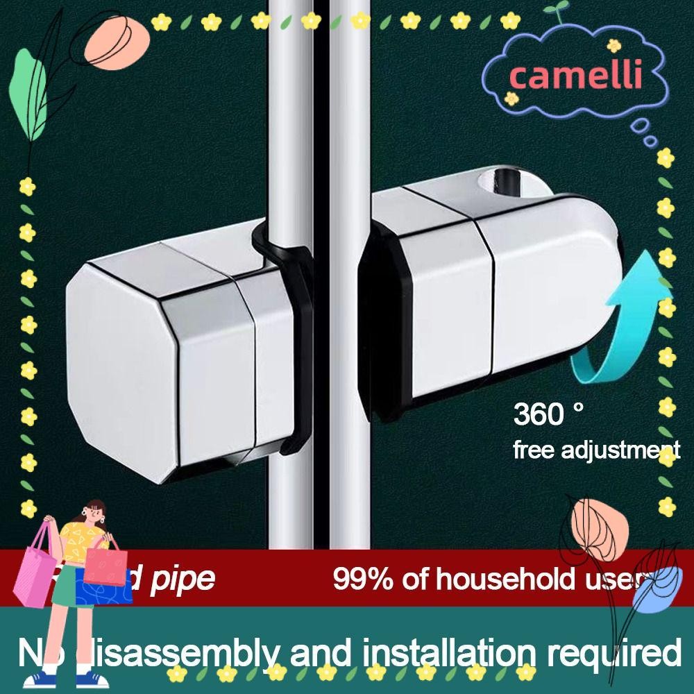 CAMELLI Shower Head Holder, Round Square Pipe Replacement Bathroom ...