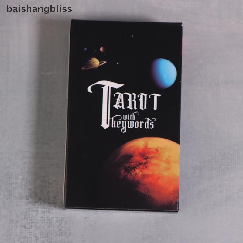 baishangbliss 78pcs Pocket Size Tarot Learning Deck with Meanings for
