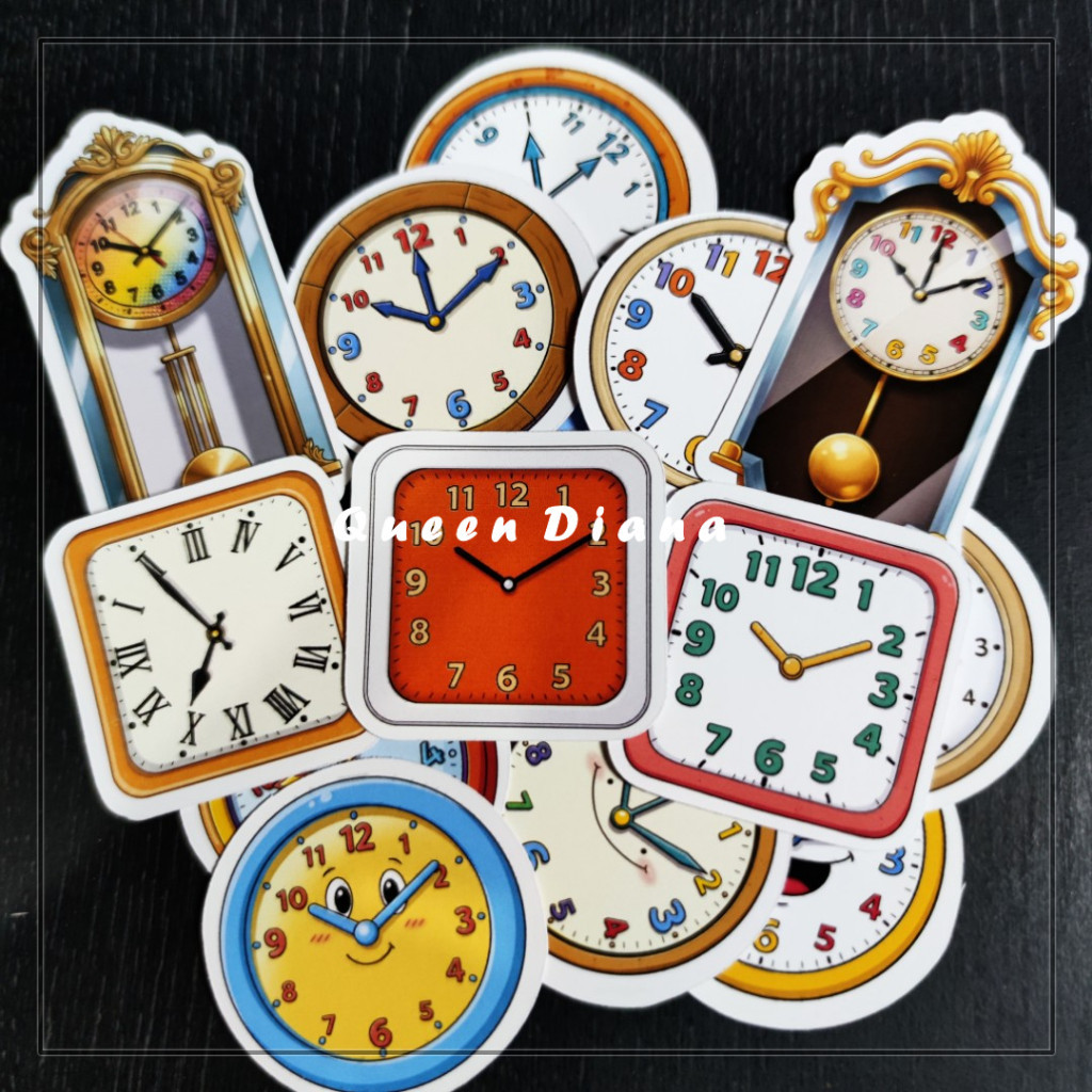 WALL CLOCK STICKERS GLOSSY PAPER STICKERS UNIQUE WALL CLOCK IMAGES ...
