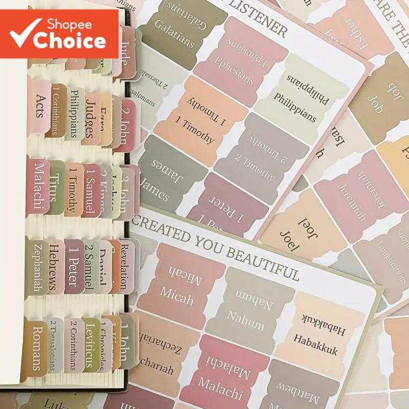 Mini Bible Tabs Study Sticker Index 75PCS Personalized School Sticker ...