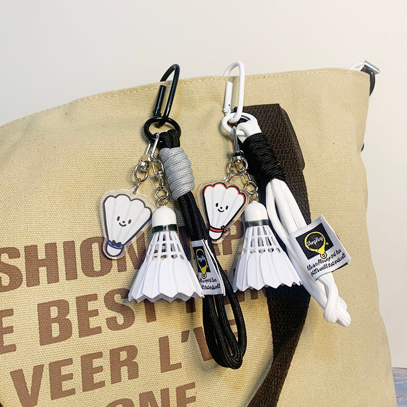 Best Friend Matching Keychains - Cute Badminton Racket Set, Sports ...