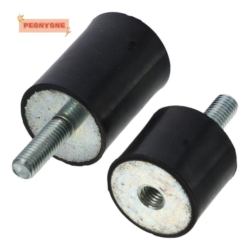 thumbnail image 2 of Uxcell M10 Thread Rubber Mounts, Vibration Isolators, Cylindrical Shock Absorber With Studs 50 X 40mm With Non Slip Nuts 2 of 11