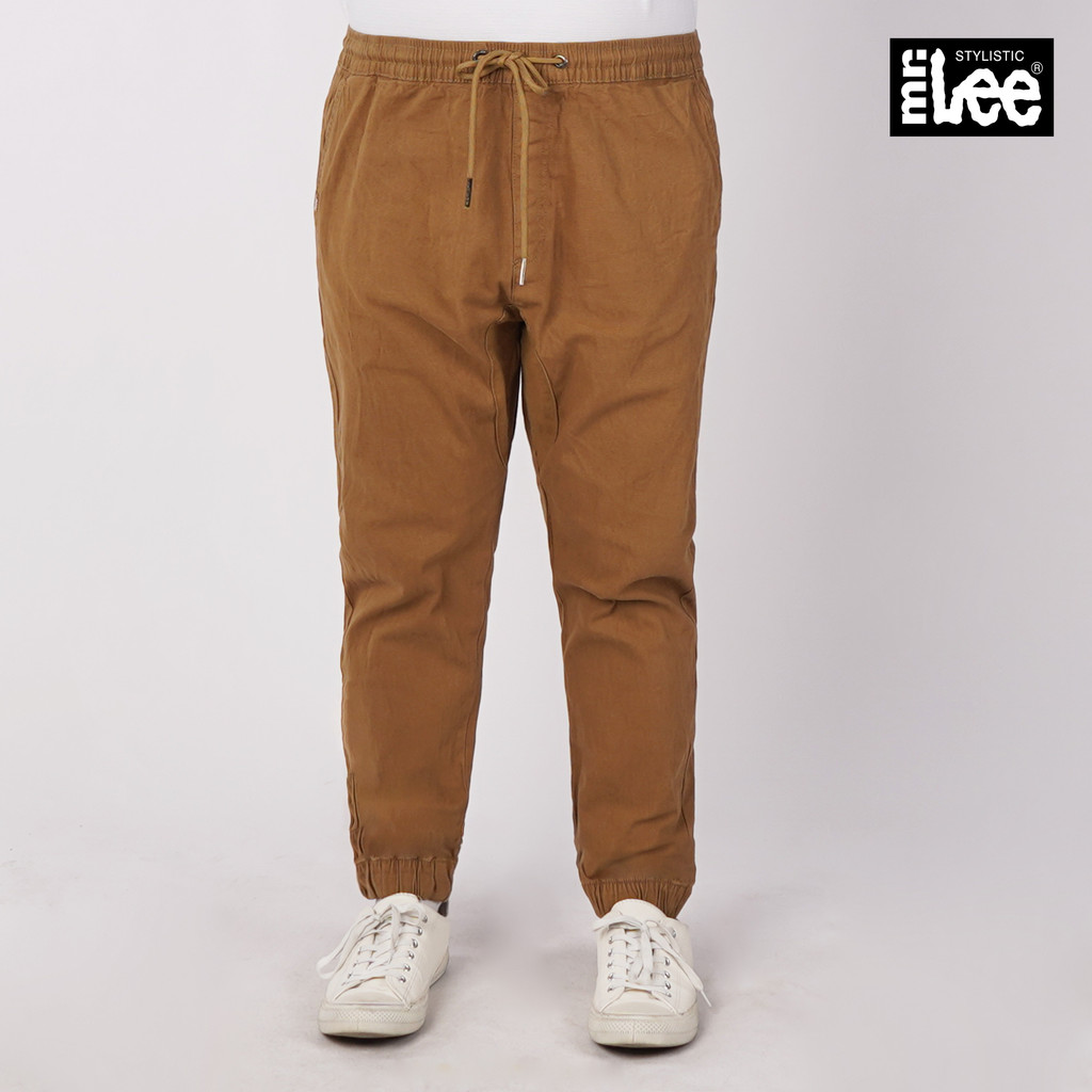 Stylistic Mr. Lee Men's Basic Non-Denim Tapered Short Mid Waist 176668 (Khaki) main image 1