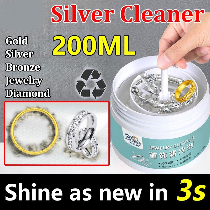 40ml/120ml Original silver cleaner Liquid Panlinis NG Gold and silver ...