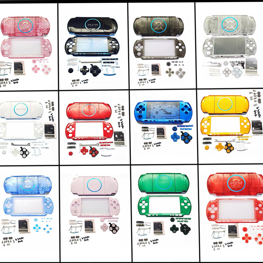PSP3000 Full Set Shell - Button Stickers, Front/Back Cover, DIY ...