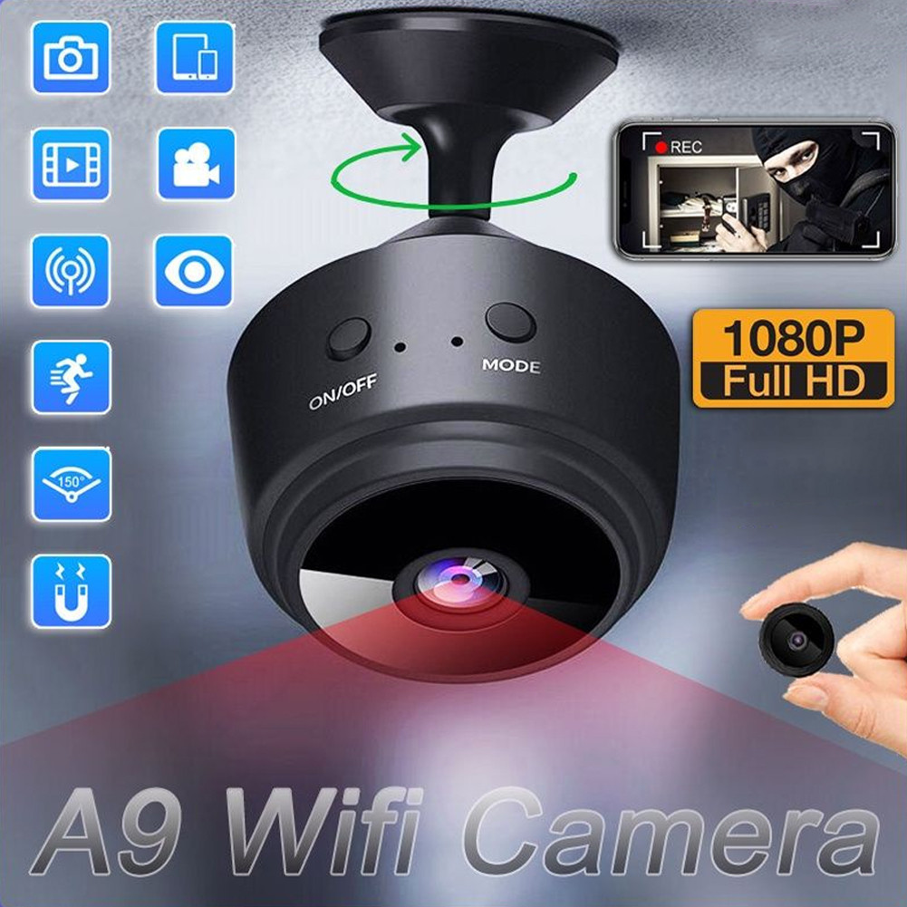 (COD) A9 Mini Wireless CCTV Camera - 1080P HD WiFi Security Cam for ...